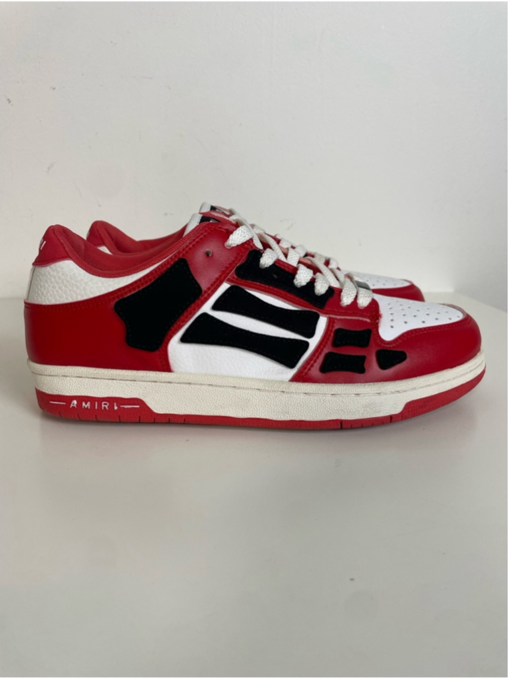 Amiri Skel Low Top Sneakers Men’s Size 7 Red White Black EUC